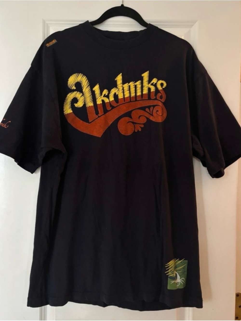 Vtg Early 2000s Akademiks Embroidered Logo Tee Mens Large Black Hip Hop Y2